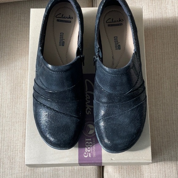 Clarks Channing Kim Black Lizard nib - Picture 2 of 5